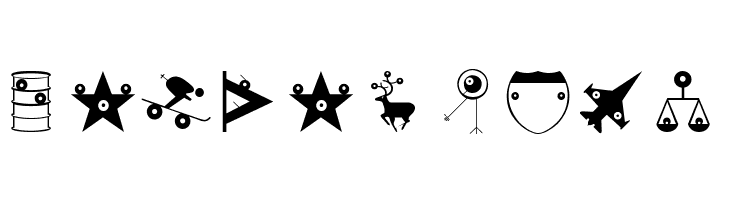 GeoEyesOne  Free Fonts Download