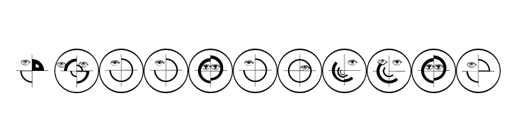 SchiessScheibeUndAuge  Free Fonts Download