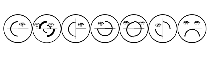 SchiessScheibeUndAuge  Free Fonts Download