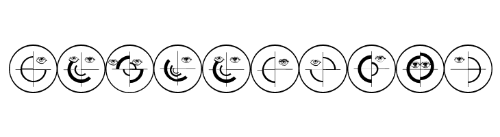 SchiessScheibeUndAuge  Free Fonts Download