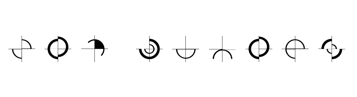 GeometricGlyphs  Free Fonts Download