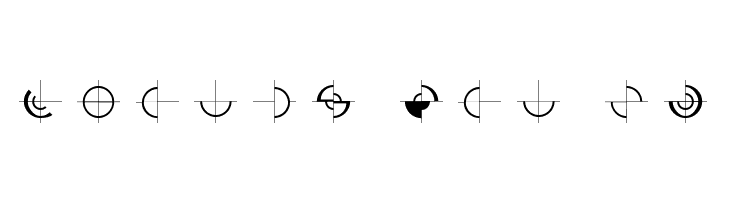 GeometricGlyphs  Free Fonts Download