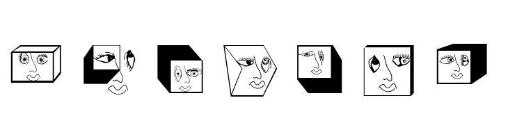 GeometricFaces  Free Fonts Download