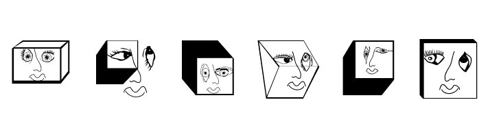 GeometricFaces  Free Fonts Download