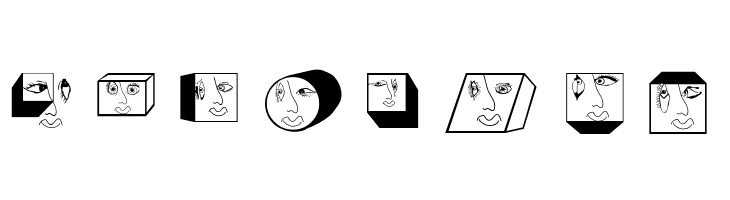 GeometricFaces  Free Fonts Download