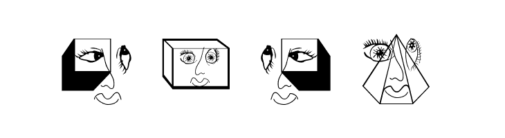 GeometricFaces  Free Fonts Download