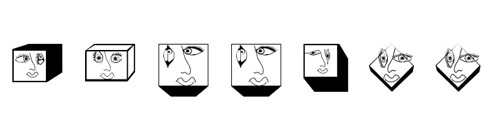 GeometricFaces  Free Fonts Download