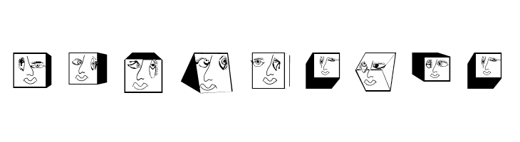 GeometricFaces  Free Fonts Download