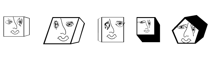 GeometricFaces  Free Fonts Download