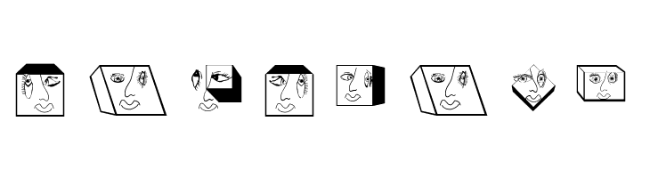 GeometricFaces  Free Fonts Download