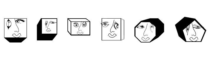 GeometricFaces  Free Fonts Download