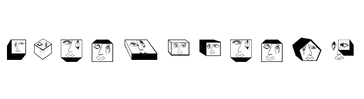 GeometricFaces  Free Fonts Download