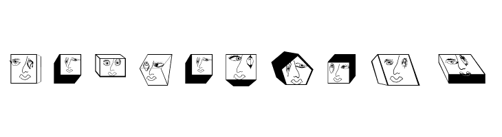 GeometricFaces  Free Fonts Download