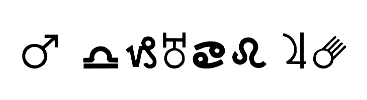 CarrAstroDings  Free Fonts Download