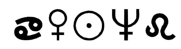 CarrAstroDings  Free Fonts Download