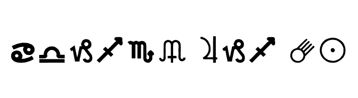 CarrAstroDings  Free Fonts Download