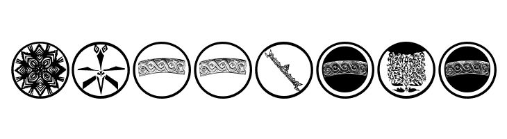 AbstractOrnamentBatsTwo  Free Fonts Download