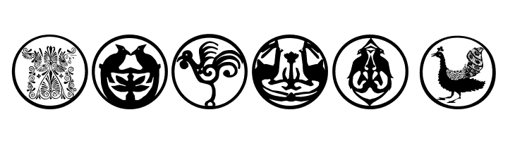 AbstractOrnamentBatsTwo  Free Fonts Download