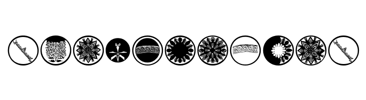 AbstractOrnamentBatsTwo  Free Fonts Download