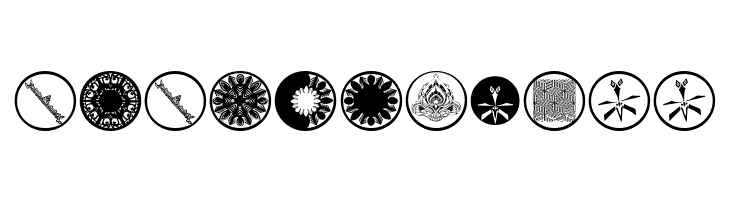 AbstractOrnamentBatsTwo  Free Fonts Download