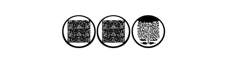 AbstractOrnamentBatsTwo  Free Fonts Download