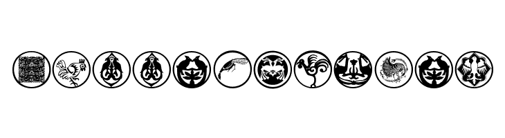 AbstractOrnamentBatsTwo  Free Fonts Download