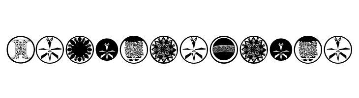 AbstractOrnamentBatsTwo  Free Fonts Download