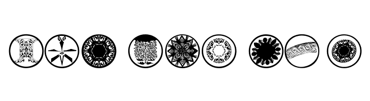 AbstractOrnamentBatsTwo  Free Fonts Download