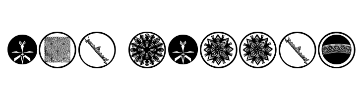 AbstractOrnamentBatsTwo  Free Fonts Download