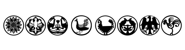 AbstractOrnamentBatsTwo  Free Fonts Download