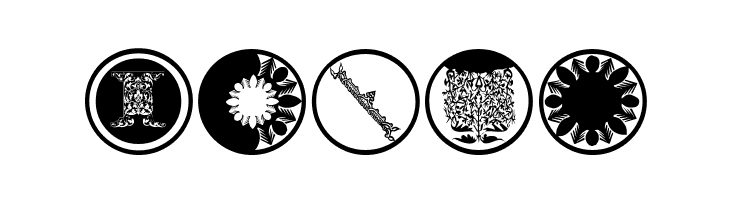 AbstractOrnamentBatsTwo  Free Fonts Download