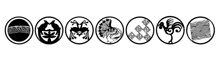 AbstractOrnamentBatsTwo  Free Fonts Download