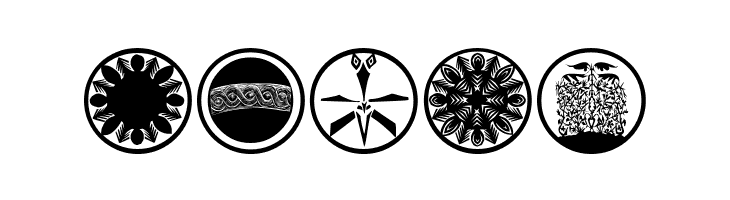 AbstractOrnamentBatsTwo  Free Fonts Download