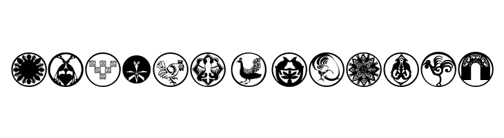 AbstractOrnamentBatsTwo  Free Fonts Download