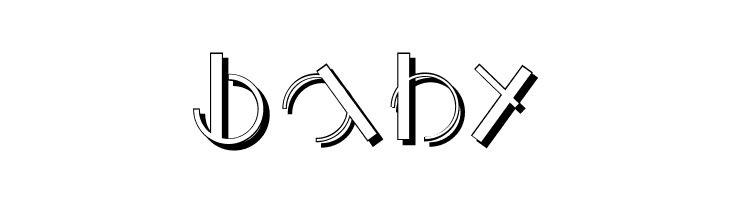 LogomatiqueShadow  Free Fonts Download