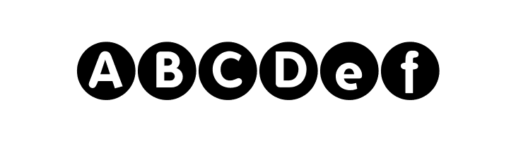 FolksCircleNegative  Free Fonts Download