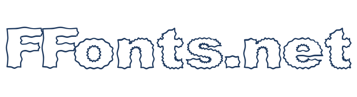 Roughhewn Outline font — Lorem ipsum body text preview