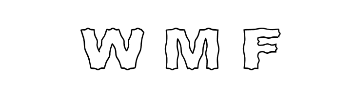 Roughhewn Outline  Free Fonts Download