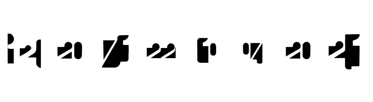 CalendarDigits  Free Fonts Download