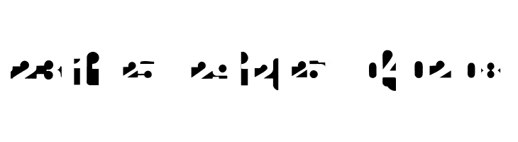 CalendarDigits  Free Fonts Download