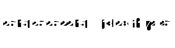 CalendarDigits  Free Fonts Download