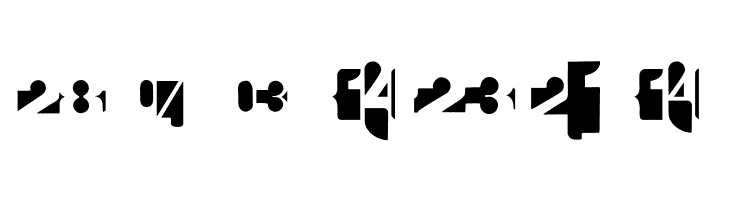 CalendarDigits  Free Fonts Download