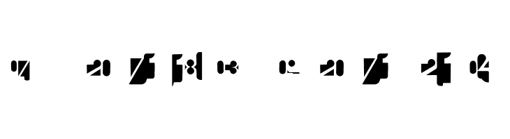 CalendarDigits  Free Fonts Download