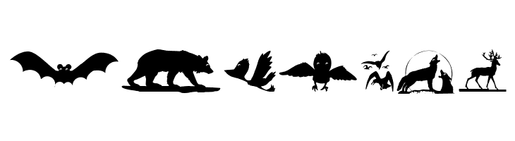 AnimalShadows  Free Fonts Download