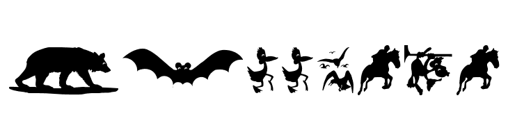 AnimalShadows  Free Fonts Download