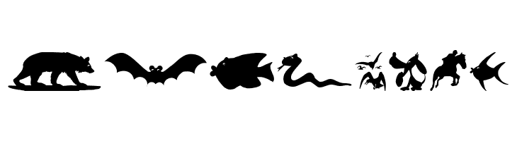 AnimalShadows  Free Fonts Download
