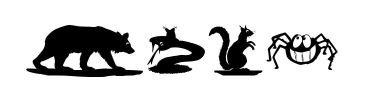 AnimalShadows  Free Fonts Download
