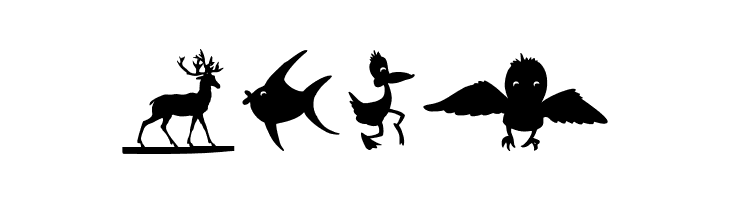 AnimalShadows  Free Fonts Download