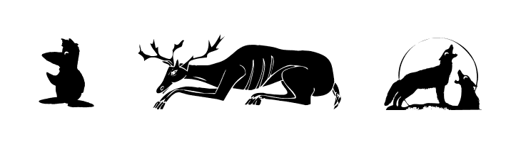 AnimalShadows  Free Fonts Download