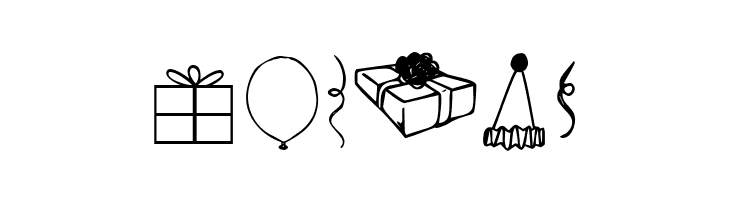 FAD Omega Birthday Bats  Free Fonts Download